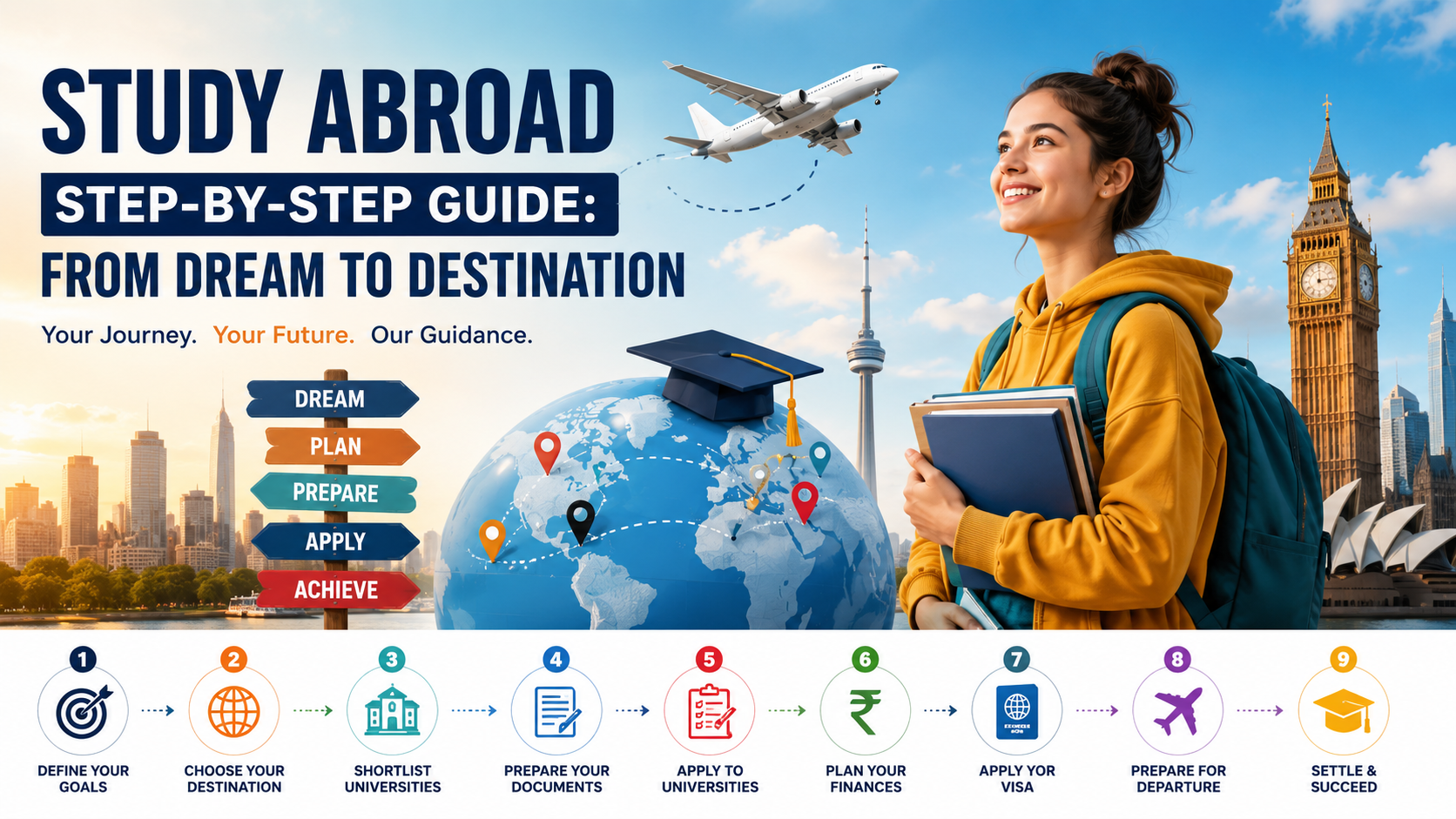 Study Abroad Step-by-Step Guide: From Dream to Destination